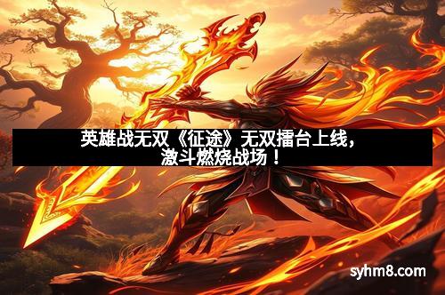 英雄战无双《征途》无双擂台上线，激斗燃烧战场！